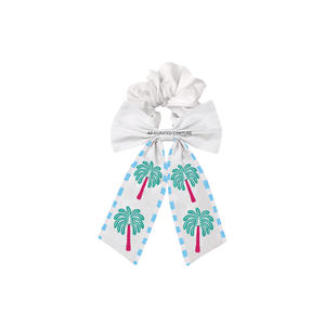 Seashell and starfish handmade handcrafted custom beaded scrunchies and hair <b>ties</b> for women with sweet custom beaded designs - Product Image 2