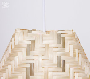 Handmade Bamboo Pendant Light Bohemian Woven Lamp Shade Eco Friendly <b>Ceiling</b> Lighting OEM Supplier Vietnam - Product Image 2