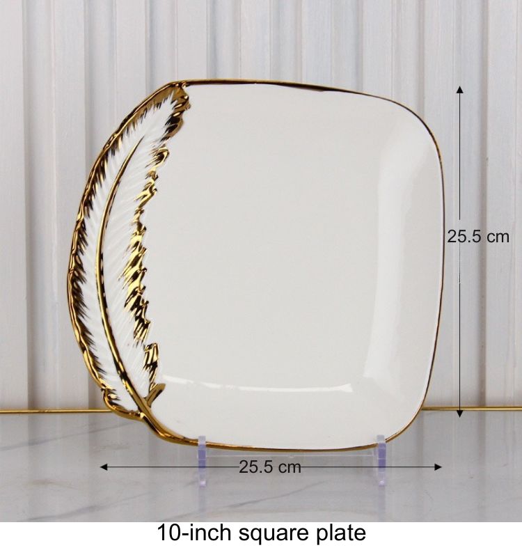 10-inch square plate