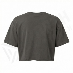 Plus Size Ladies Crop Tops Shirts Plain Oversized Long Sleeve T Shirt Women's <b>Blouses</b> Stylish Fashion Activewear Gym Top - Product Image 2