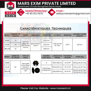 Rastrillo de Discos Diésel Montado con Caja de Cambios y Rodamientos para un Uso Agrícola de Alta Productividad - Product Image 5