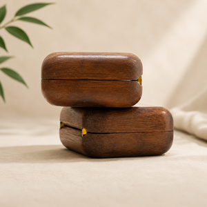 Caja de Regalo Rectangular de Madera de Lujo con Grabado Personalizado WEWOOD OEM ODM |   Caja de Almacenamiento Magnética de Madera Sólida para Empaque de Joyería - Product Image 4