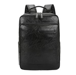 Elegant Design Genuine Leather Backpack for Women with Flap Buckle and Multiple Pockets for School College and Daily Use - Product Image 1