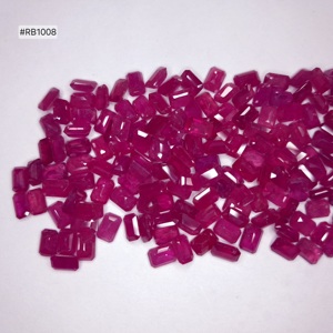 ทับทิมโมซัมบิกทรงแปดเหลี่ยมธรรมชาติ 100% ขนาด 6.00–4.00 มม. (ล็อต) น้ำหนัก 171.72 กะรัต พลอยหลวม เหมาะสำหรับทำสร้อยคอและเครื่องประดับ - Product Image 2