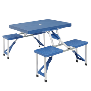 Table et chaises pliantes d'extérieur en aluminium, modèle épaissi en plastique PS, Code 01976802 - Product Image 4