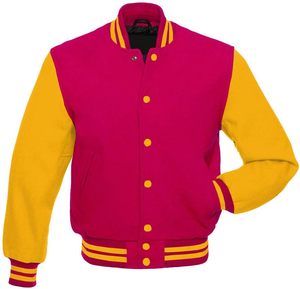 New Men Fashion Varsity Baseball Letterman Bomber Jacket Man High Quality Custom Logo Winter Varsity Jackets - Product Image 1