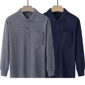 Polo uni pour homme 100% coton Tissu confortable et respirant Nouveau design Vêtement décontracté - Product Image 2