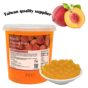 Perles de tapioca éclatantes aux fruits fraise, fournisseur taïwanais, pour bubble tea, bouteille de 3,4 kg - Product Image 5