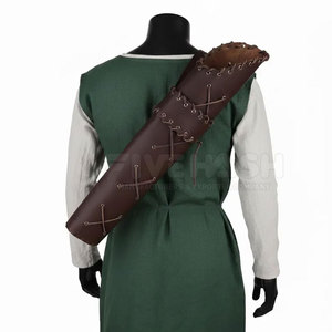 Men Stylish Leather Archery <b>Quiver</b> Strong Durable Build Adjustable Strap Lightweight Outdoor Sports And Training Equipment - Product Image 3