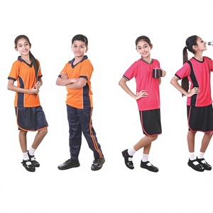 เสื้อแบดมินตันและฟุตบอลเด็กแบบ unisex ราคาสมเหตุสมผล บริการ OEM ผลิตจากโพลีเอสเตอร์/คอตตอน คุณภาพดีเยี่ยม นุ่ม สบาย - Product Image 5