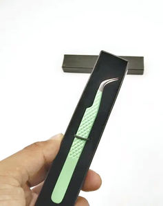 Pinzas de Cejas de Acero Inoxidable de Grado Profesional, Antimagnéticas, Herramienta de Precisión para Aislamiento de Pestañas para Extensiones, Precio Razonable - Product Image 5