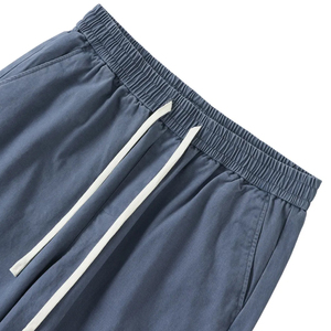 Spring New Light Weight Men's Casual Solid Color All-match Loose <b>Straight</b> <b>Leg</b> Mid Flat Multi-Pockets <b>Leg</b> <b>Cargo</b> Pant - Product Image 4