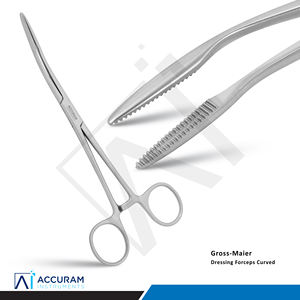 Pinzas de Curar Accuram Gross Maier Curvas de 20 cm, de Acero Inoxidable, Instrumentos Quirúrgicos Dentales y Médicos para Sujetar Tejidos y Hemostasia - Product Image 3