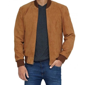 Unisex High Quality Winter Bomber Jacket Men's Stand Collar Windbreaker <b>Hip</b> Hop Varsity Style OEM Casual Woven Fabric Plain Dyed - Product Image 4