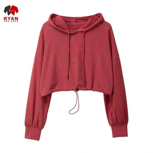 เสื้อครอปฮู้ดดี้ผู้หญิงดีไซน์ใหม่ทันสมัย สีสันตามสั่ง มีไซส์พลัส บริการ OEM และ ODM พร้อมให้บริการ - Product Image 1