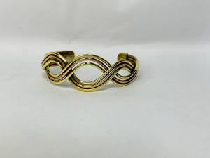 Brass Trendy Bangle <b>Bracelet</b> for Men Women Adjustable Open <b>Cuff</b> Traditional Wellness Jewelry Gift - Product Image 2