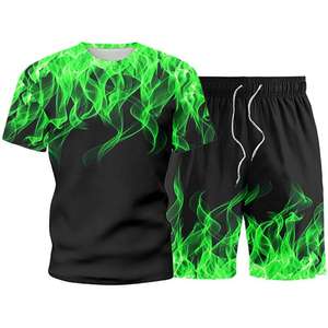 <b>Men's</b> Casual Sports Shorts Set Breathable and Color Contrast for Summer IN <b>MAN</b> <b>T</b> <b>SHIRT</b> SET IN PAKISTAN - Product Image 2