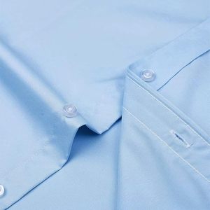 Camisa Formal para Hombre Aura Flex, Sin Arrugas, Manga Larga, Corte Regular, Elástica, Lisa, para Negocios, Casual, Bodas, con Botones - Product Image 5