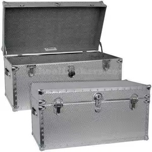 Trunk <b>Box</b> For Cloths Toys Industrial Metal Storage Trunk <b>Box</b> Lidded Rectangle Durable Large Capacity for Tools Home Organization - Product Image 1