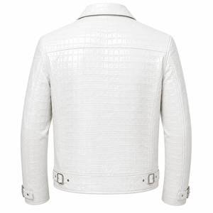 Blouson Bomber Unisexe en Cuir PU Gaufré avec Fermeture Éclair, Col Montant, Design Réversible, Respirant, Écologique, Protection Anti-UV - Product Image 2
