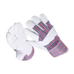 New Latest Style Best Design Top Super Quality Cow Split Leather Working Safety Gloves For Hot Sale for Industrial Use - Product Image 5