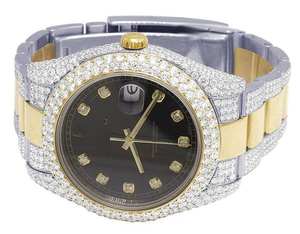 Montre BOJ R.O.L.E.X.025 pour homme, avec chiffres en diamant, entièrement en moissanite, luxe, mode, quartz analogique, acier, 41 mm, 3 ATM, résistante à l'eau, style hip-hop - Product Image 4