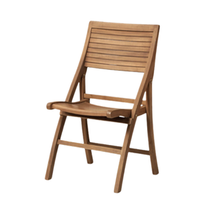 Chaise pliante moderne en bois massif, design minimaliste, durable, pour restaurants en plein air, mobilier commercial - Product Image 1
