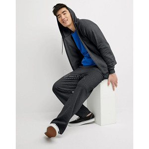 Wholesale Custom Logo Zipper Hoodie Men's Plain <b>Zip</b> <b>Hooded</b> Sweatshirt 100% Cotton Fleece Spring Jacket OEM - Product Image 5