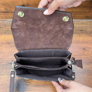 2025 Style occidental luxe Mini bandoulière usiné sculpture cuir sacs à main cheveux sur cuir de vachette mignon femmes sacs à bandoulière - Product Image 6