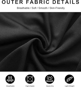 Casual Sports Double <b>Layer</b> Shorts for Daily Wear High Quality Two <b>Layer</b> Shorts for Activewear Comfortable Gym Training Shorts - Product Image 2