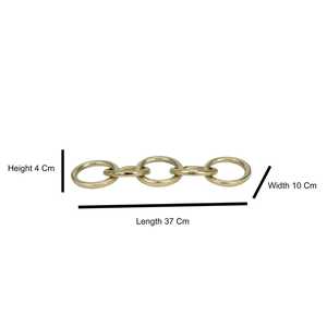 Handmade Aluminum Circular Rings Wall Art Minimalist Metal Sculpture Decor for Living Room 4pcs - Product Image 2