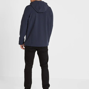 Veste softshell pour homme de haute qualité pour l'hiver avec fermeture éclair et tissu tissé, design de logo personnalisé, veste softshell pour homme - Product Image 4