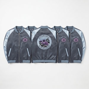 Custom B2B Supplier Black Copper Satin Varsity Jacket Snap Button Custom Embroidered Native Metal Guild Baseball <b>Coat</b> - Product Image 2