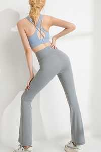 High Waist Flare Yoga Pants Women Squat Proof Tummy Control Bootcut Leggings Skinny Elastic Waist Workout Gym - Product Image 4