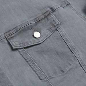 เสื้อเชิ้ตยีนส์เดนิมผ้าฝ้าย 100% คุณภาพดีที่สุด แขนยาว สไตล์ลำลอง สำหรับผู้ชาย ระบายอากาศได้ดี เป็นมิตรกับสิ่งแวดล้อม ไม่หดตัว ขายดีประจำฤดูใบไม้ผลิ - Product Image 3