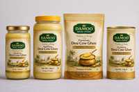 Ghee Desi de Haute Qualité, Beurre Clarifié Traditionnel Indien, Matière Grasse Laitière Naturelle pour la Pâtisserie, la Cuisine et l'Usage Commercial, à Vendre