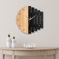 Reloj de Pared Mecánico de Madera Grande, Resistente al Agua, Funciona con Batería, con Indicador de Temperatura y Fecha, para Hogar u Oficina, al Mejor Precio