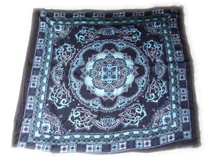 Pañuelo de Seda de Lujo para Mujer, Marca Elegante, 90x90 cm, Estampado Floral, Accesorios para el Cabello, Venta al Por Mayor 2022 - Product Image 6