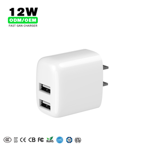 12W <span class=keywords><strong>Mini</strong></span> GaN PD Cargador 2 Puerto Usb Enchufe plegable <span class=keywords><strong>Doble</strong></span> tipo C Cargador de teléfono PD <span class=keywords><strong>Adaptador</strong></span> de carga para teléfono Apple Air Pods - Product Image 1
