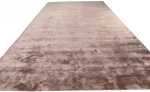 Mocha Silk Rug: Handwoven Luxury, Modern Minimalist Carpet - Product Image 2
