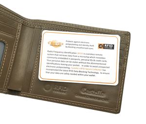 [Clearance] Handmade Castello Veg Tan Leather RFID Men Bi-fold ID Card <b>Wallet</b> Clearance Low MOQ Bargain Olive Orange Green - Product Image 5