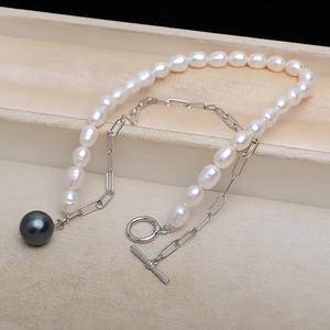 Collier chaîne épaisse en argent S925, style AB, porte-perles vide 4-6, accessoires 5068, bijoux - Product Image 5