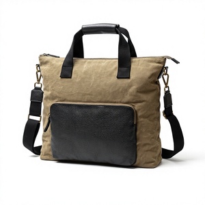 Sac fourre-tout en cuir pour homme, sacoche messager, durable, imperméable, luxueux, élégant, pour le bureau, les voyages, les trajets quotidiens, cadeau raffiné - Product Image 2