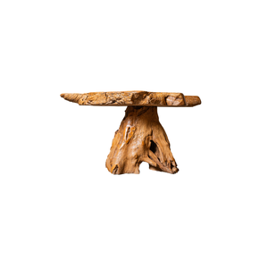 โต๊ะกาแฟไม้สักรากแท้ทำมือระดับพรีเมียมจาก ATERRA เฟอร์นิเจอร์ห้องนั่งเล่นลายไม้ธรรมชาติที่เป็นเอกลักษณ์ - Product Image 1