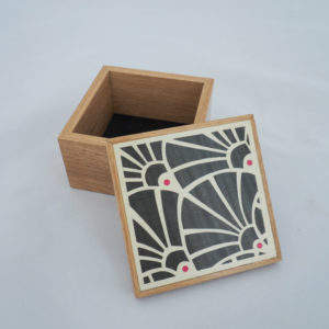 Luxurious Printed Wooden Jewelry <b>Box</b> Handmade Modern Custom <b>Shelf</b> <b>Box</b> Jewelry Organizer for Trendy Gifting Vanity & Home Decor - Product Image 5