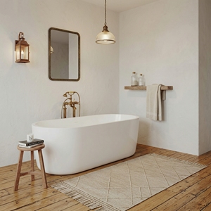 Baignoire ovale autoportante écologique FW-7713-71, moderne et durable, en acrylique, pour salle de bain - Product Image 3