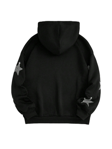 Sweat à capuche personnalisé pour homme avec strass, imprimé luxueux, en molleton doux, style streetwear tendance pour le quotidien - Product Image 2