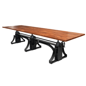 Industrial Adjustable Iron <b>Table</b> Base | Hand Crank <b>Dining</b> <b>Table</b> Leg | Heavy Duty Metal <b>dining</b> <b>table</b> Base - Product Image 4