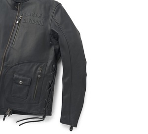 Veste de moto en cuir Panhead III pour homme - Product Image 4