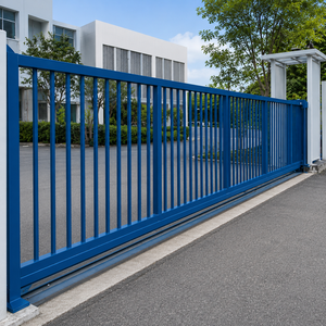 Puerta Metálica Corredera Automática de Alta Resistencia, Puerta de Seguridad para Entrada de Vehículos, Diseño de Valla Industrial para Exteriores - Product Image 3